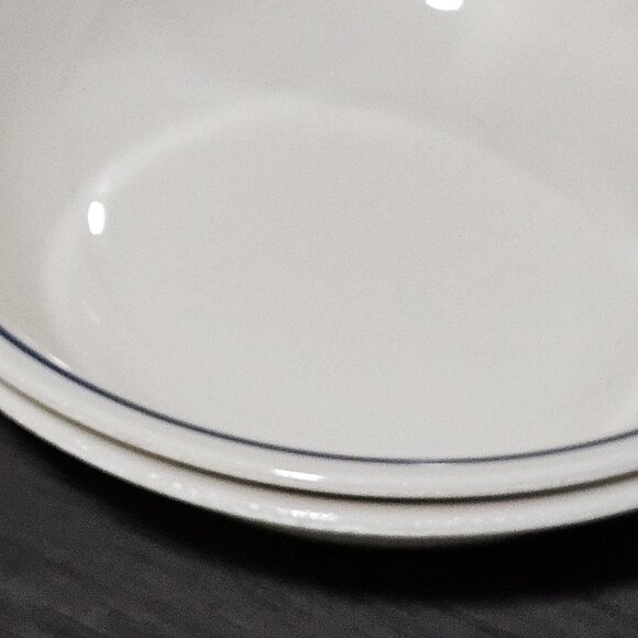 2 Corelle Blue Onion Floral Set tan plates & bowls 5-piece place setting - Picture 14 of 16